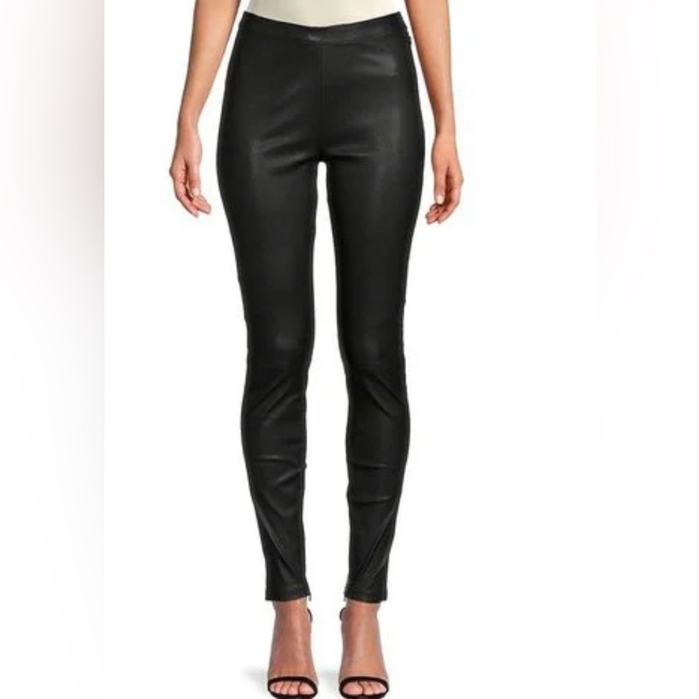 NWOT Maje Lamb Leather/Ponte Pants “Smarta”